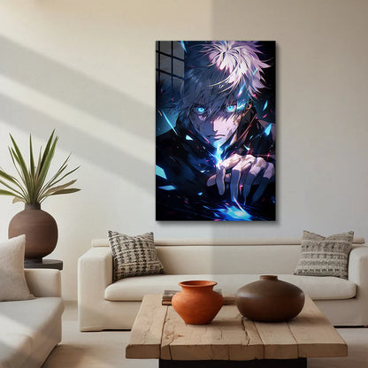 Satoru Gojo: Limitless Power – Premium Metal Print Poster