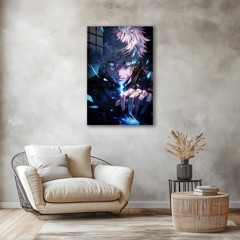 Satoru Gojo: Limitless Power – Premium Metal Print Poster