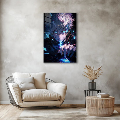 Satoru Gojo: Limitless Power – Premium Metal Print Poster
