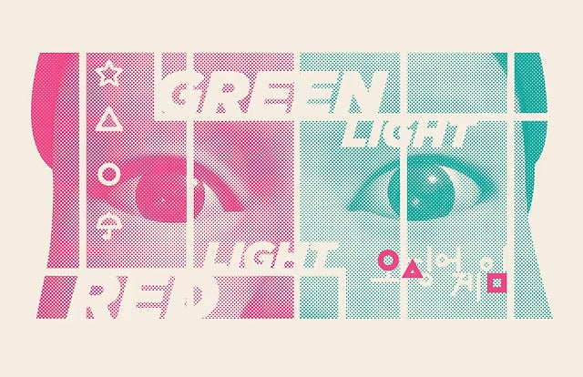 Red Light, Green Light - Squid Game Metal Poster