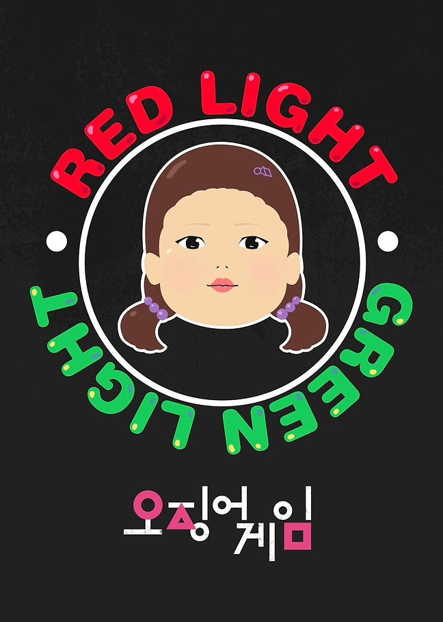 Red Light, Green Light - Squid Game Metal Poster