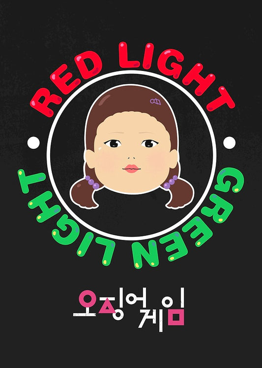 Red Light, Green Light - Squid Game Metal Poster