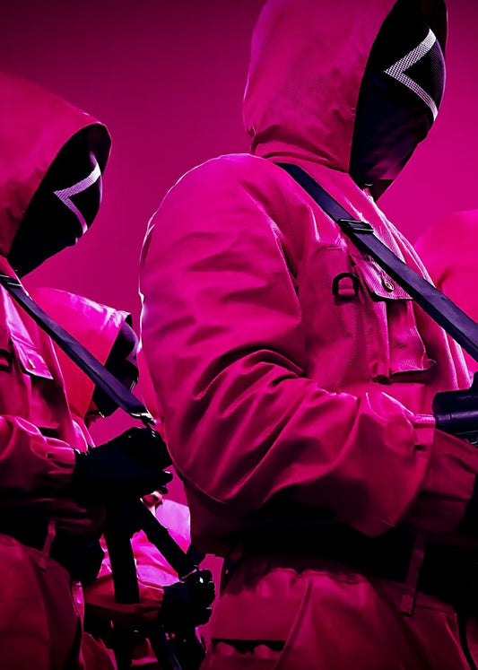 The Pink Soldier  - Squid Game Metal Poster
