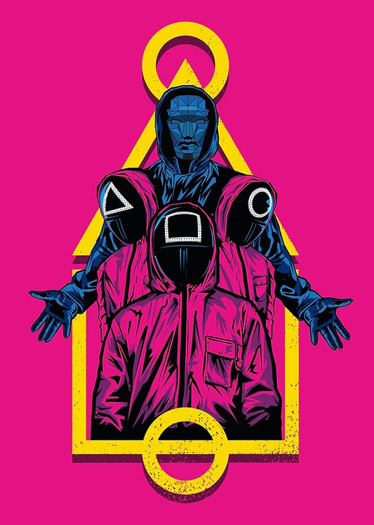 The Mask’s Authority - Squid Game Metal Poster