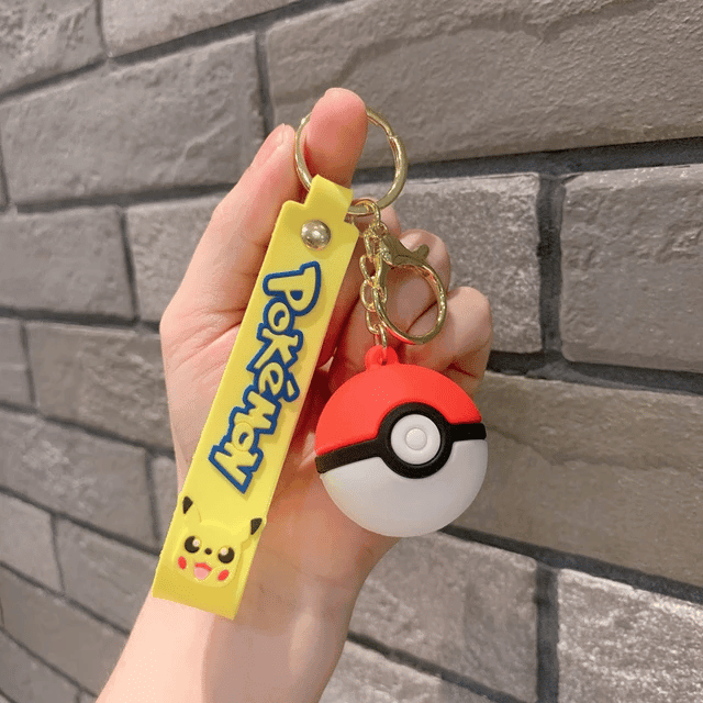 Red Pokeball 3D Keychain (12 Pieces in Packet)