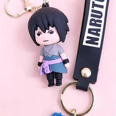 Anime Sasuke Uchiha 3D Keychain Wholesaler (12 Pieces in Packet)