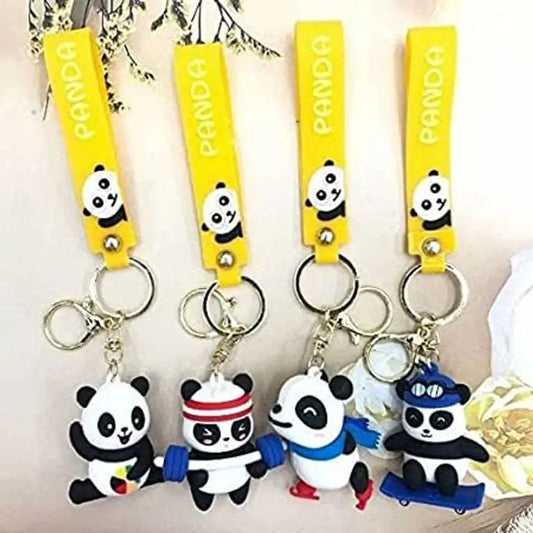 Panda 4 Designs 3D Keychain Any One
