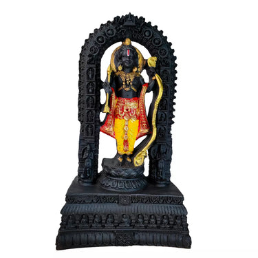 Hindu God Ram Ji murti Colored Dress ayodhya Resin Handmade sculpture