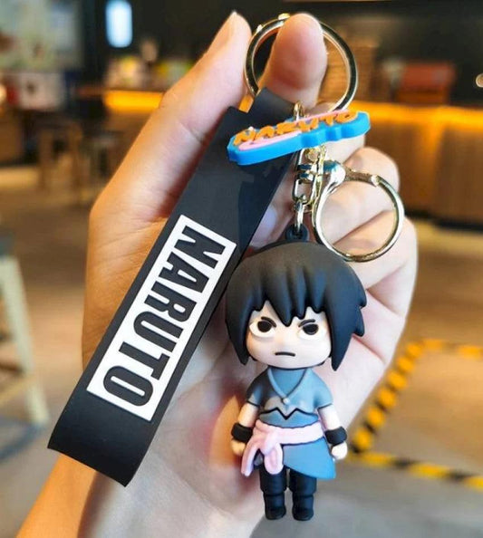 Anime Sasuke Uchiha 3D Keychain Wholesaler (12 Pieces in Packet)