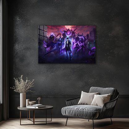 Solo Leveling: Shadow Monarch Ascend – Premium Metal Print Poster