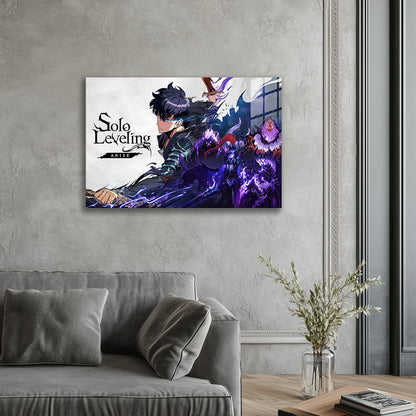 Solo Leveling: Rise of the Shadow Monarch – Premium Metal Print Poster