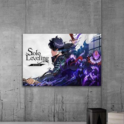 Solo Leveling: Rise of the Shadow Monarch – Premium Metal Print Poster