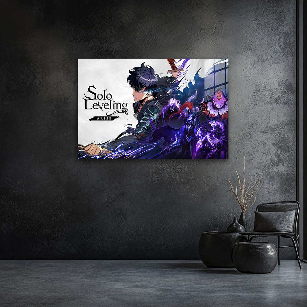 Solo Leveling: Rise of the Shadow Monarch – Premium Metal Print Poster