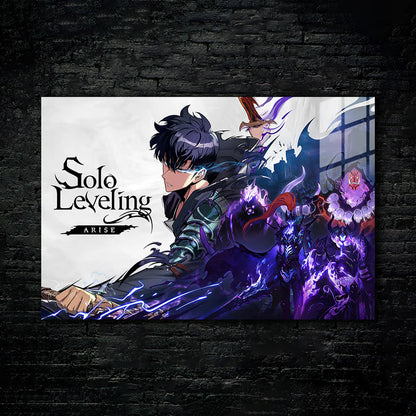 Solo Leveling: Rise of the Shadow Monarch – Premium Metal Print Poster
