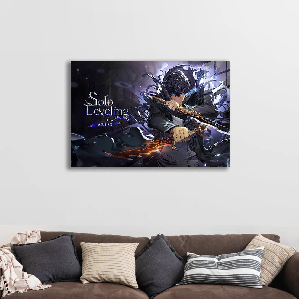 Solo Leveling: Shadow Monarch Ascend – Premium Metal Print Poster