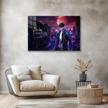 Solo Leveling: Rise of the Shadow Monarch – Metal Print Poster