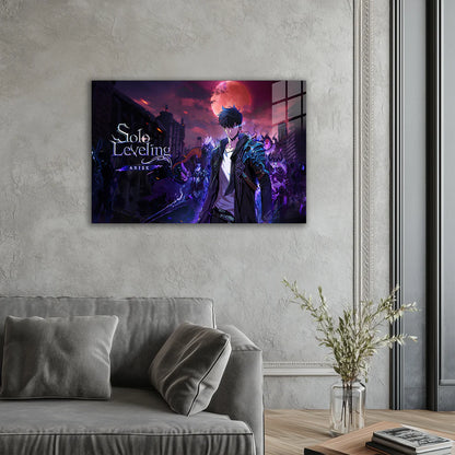 Solo Leveling: Rise of the Shadow Monarch – Metal Print Poster