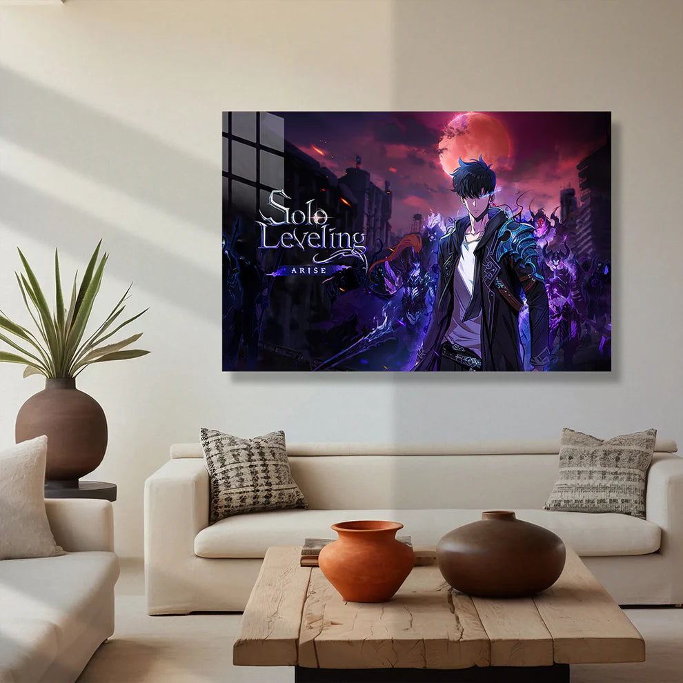 Solo Leveling: Rise of the Shadow Monarch – Metal Print Poster