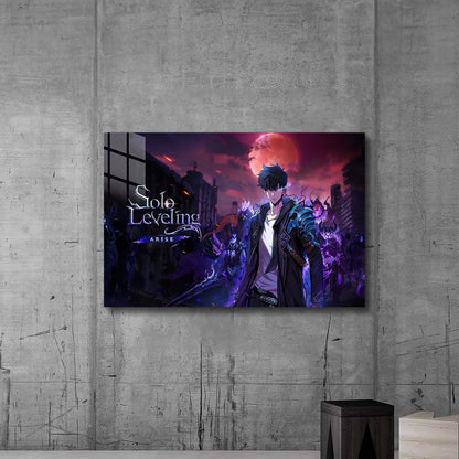 Solo Leveling: Rise of the Shadow Monarch – Metal Print Poster