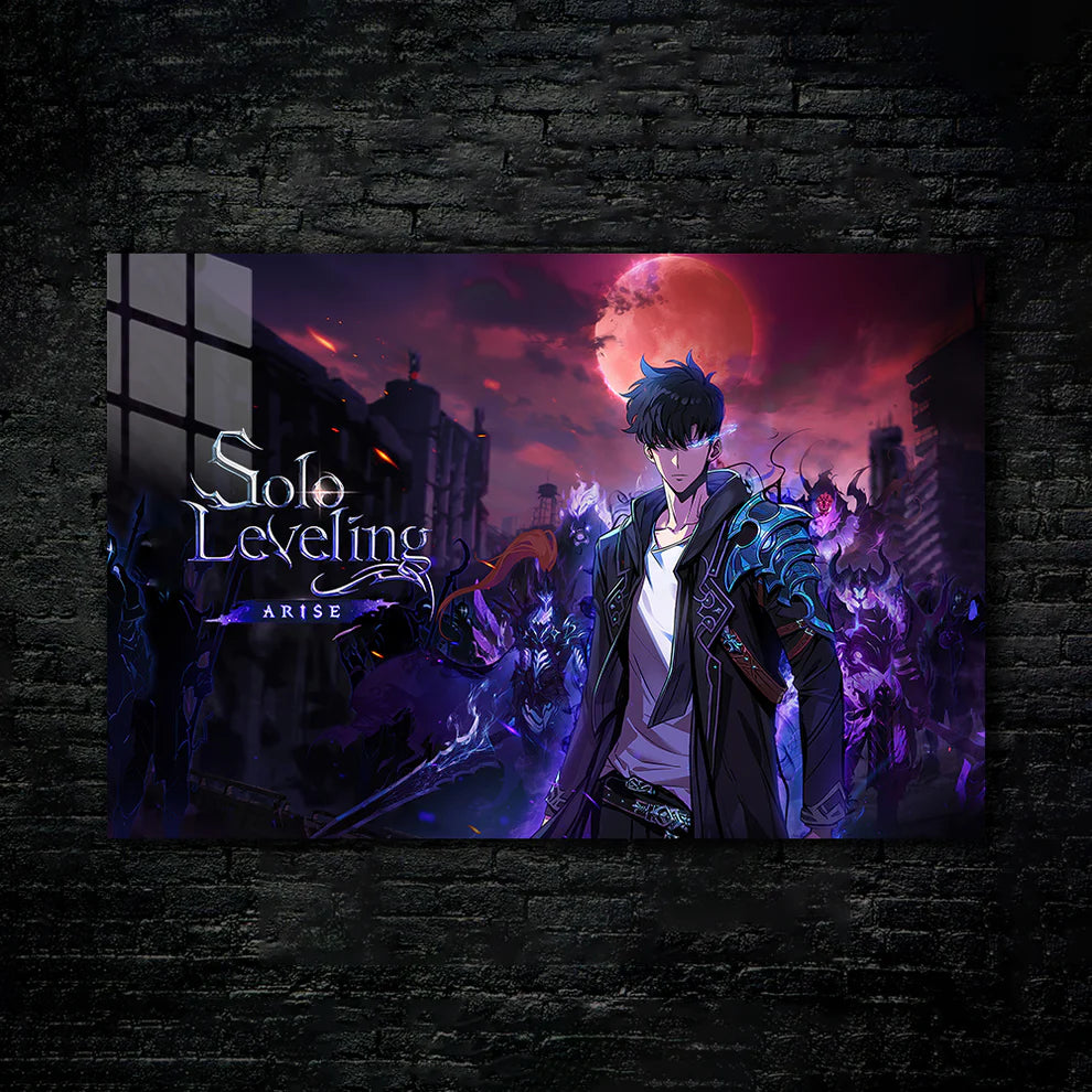 Solo Leveling: Rise of the Shadow Monarch – Metal Print Poster