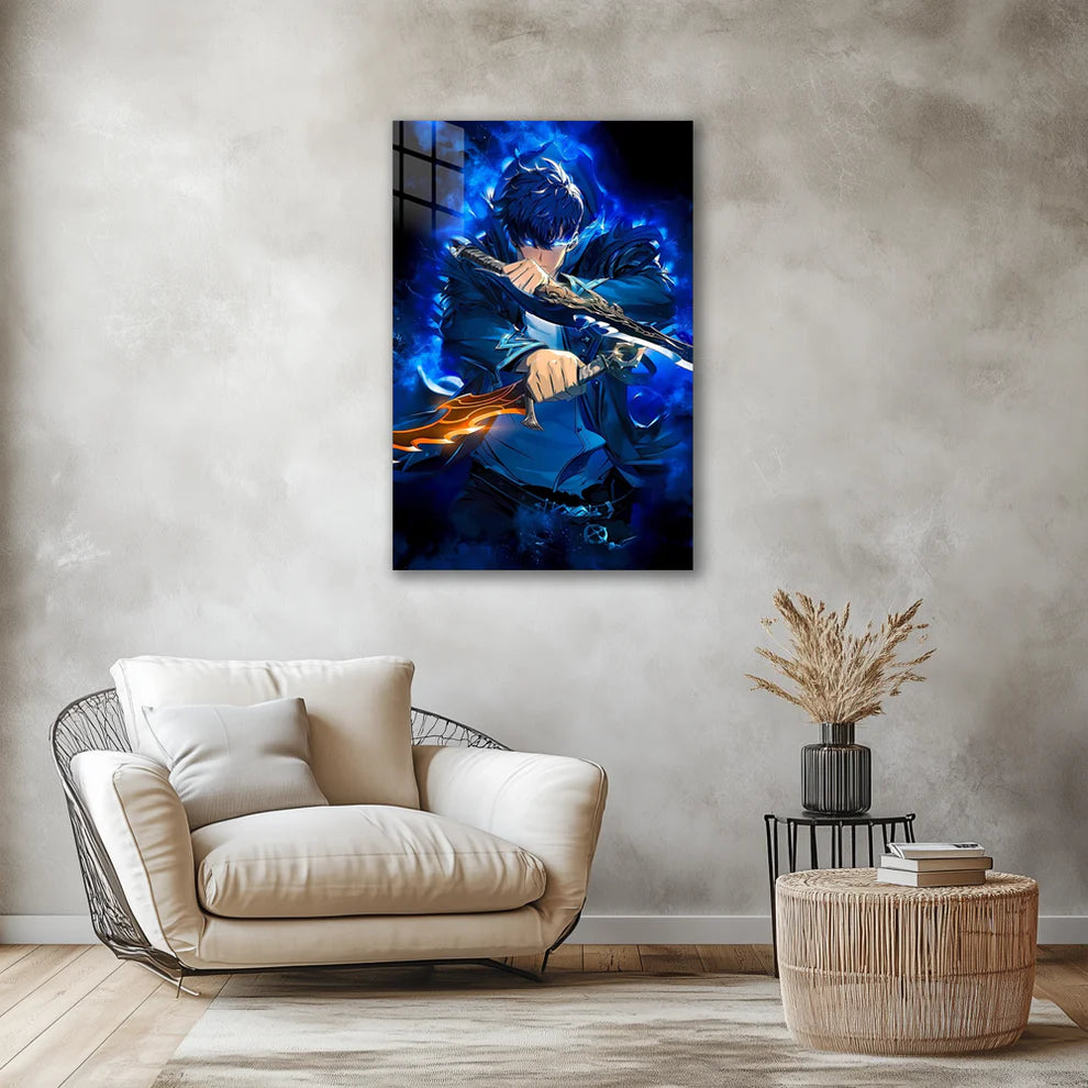Sung Jin-Woo: Shadow Monarch Ascend – Metal Print Poster