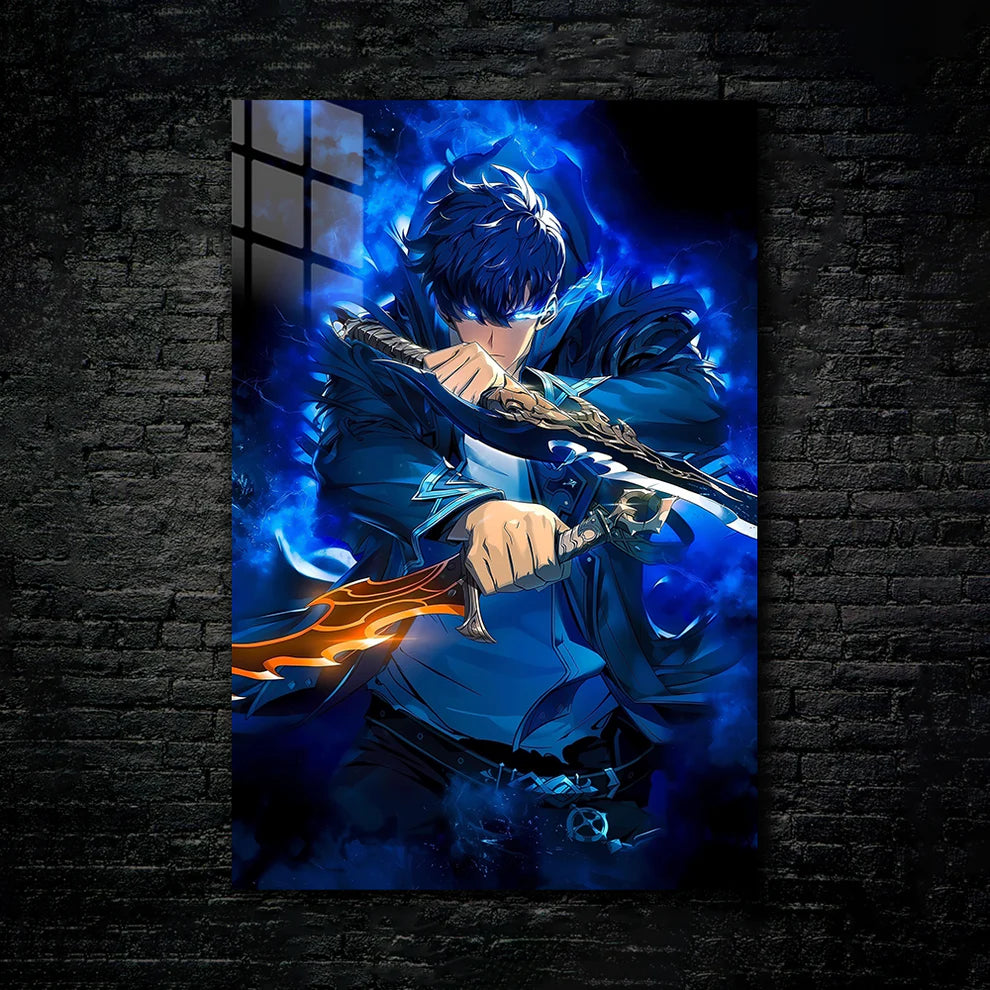 Sung Jin-Woo: Shadow Monarch Ascend – Metal Print Poster