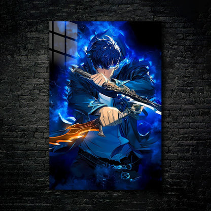 Sung Jin-Woo: Shadow Monarch Ascend – Metal Print Poster