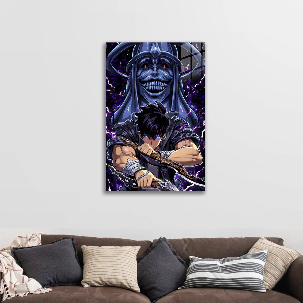 Sung Jin-Woo: Shadow Monarch Ascend – Premium Metal Print Poster