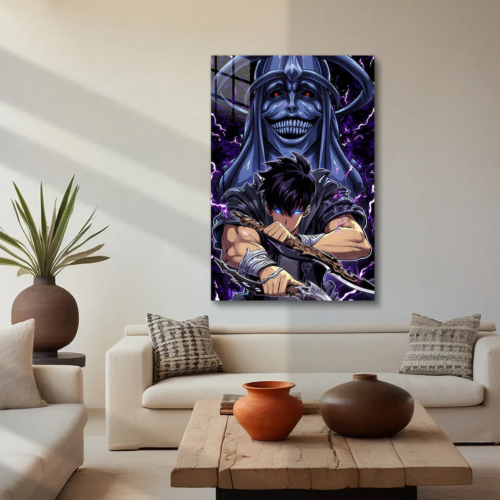 Sung Jin-Woo: Shadow Monarch Ascend – Premium Metal Print Poster