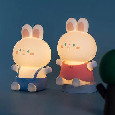 USB Rechargable Rabbit Night Light Lamp for Kids Bedroom, Birthday Gifts, Home Decor, Return gifts etc.