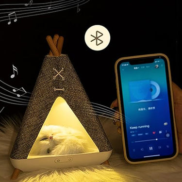 Cat Tent House Night Light & Speaker  image 1