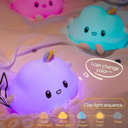 Creative Cloud Night Light Cartoon Soft Lamp Children Bedroom Bedside Night Light Cute Child Graduation Gifts Home Decoration